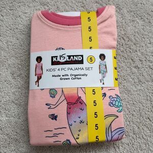 Kirkland Signature Pajama Kids 4 Pc Set Sz 5 Short Long‎ Pants Mermaid